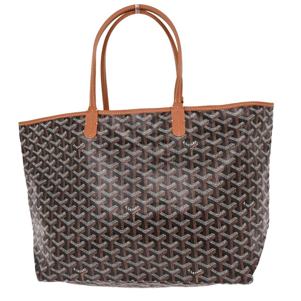 Goyard Saint Louis Tote Coated Canvas Black Canvas Tote Bag Bag (Pre-Owned)