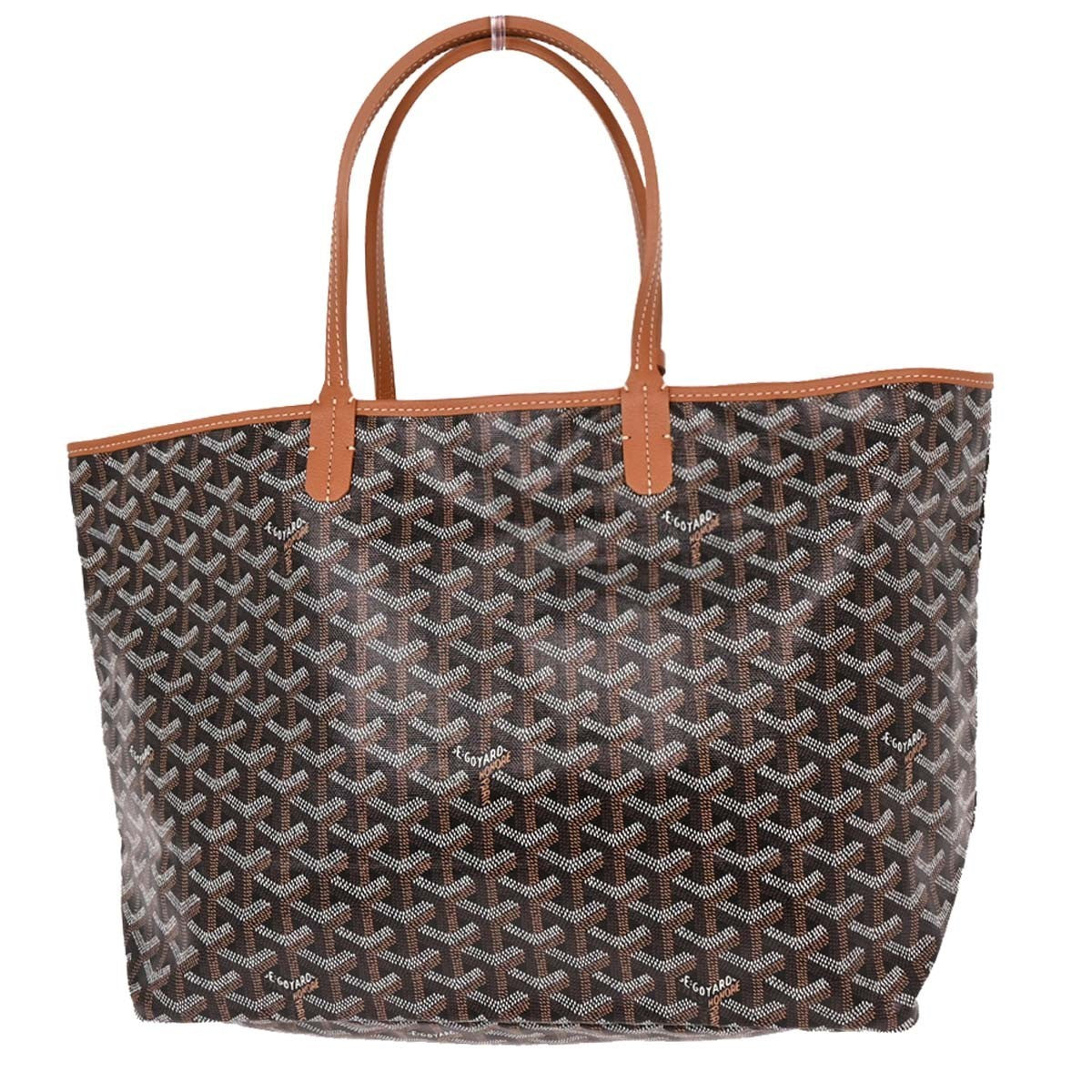 Goyard Saint Louis Tote Coated Canvas Black Canvas Tote Bag Bag (Pre-Owned)