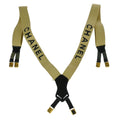 Chanel Logo Suspenders Canvas Beige Canvas Belts Accessory (Pre-Owned)