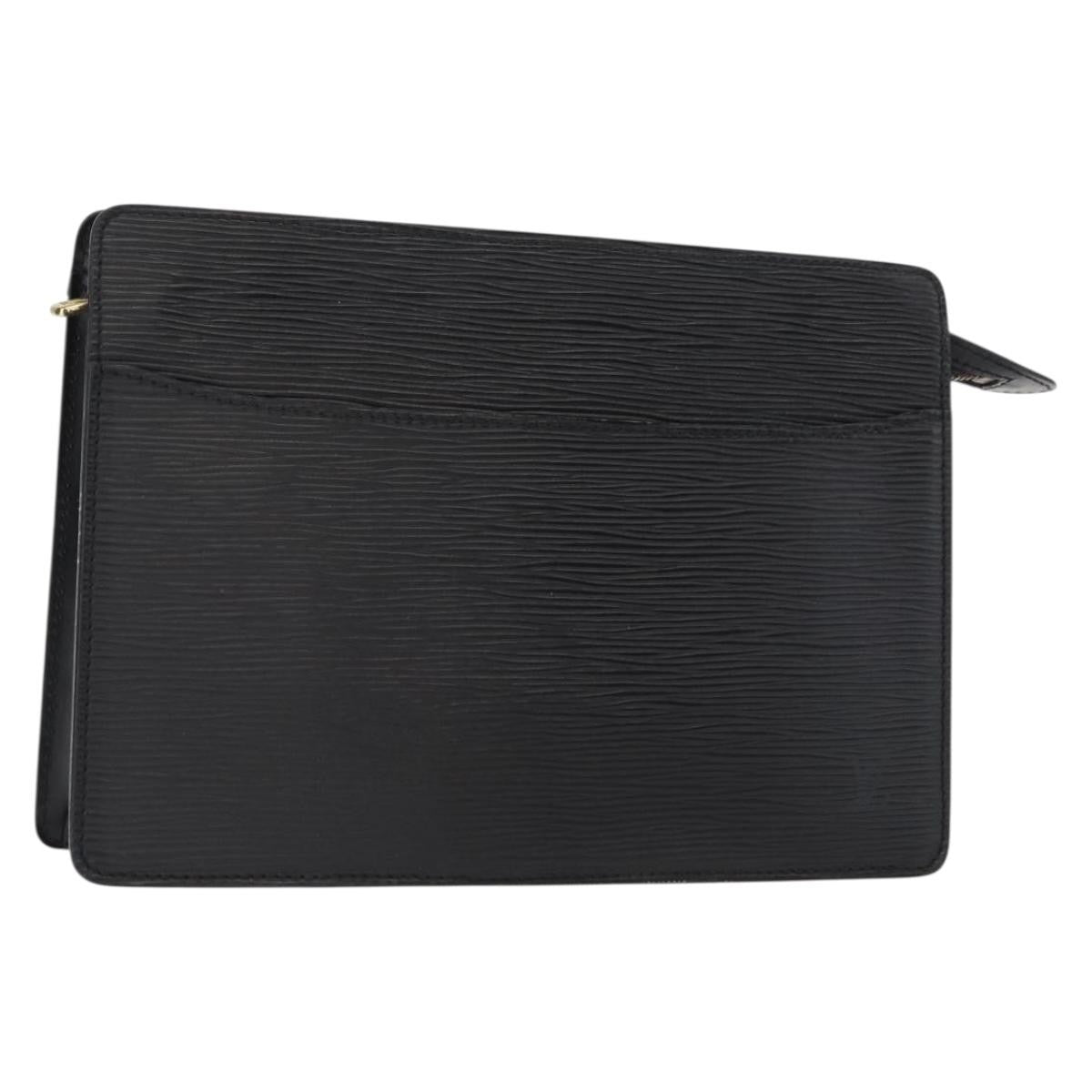 Louis Vuitton Pochette Homme Epi Leather Black Leather Clutche & Pouche Bag (Pre-Owned)
