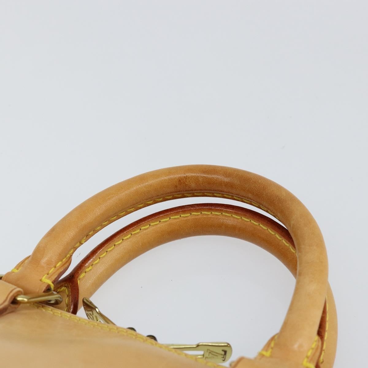 Louis Vuitton Alma Handbag Nomade Leather Beige Leather Handbag (Pre-Owned)