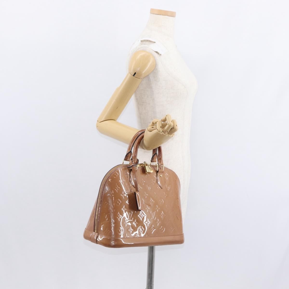 Louis Vuitton Alma Handbag Patent Leather Pink Patent_Leather Handbag (Pre-Owned)