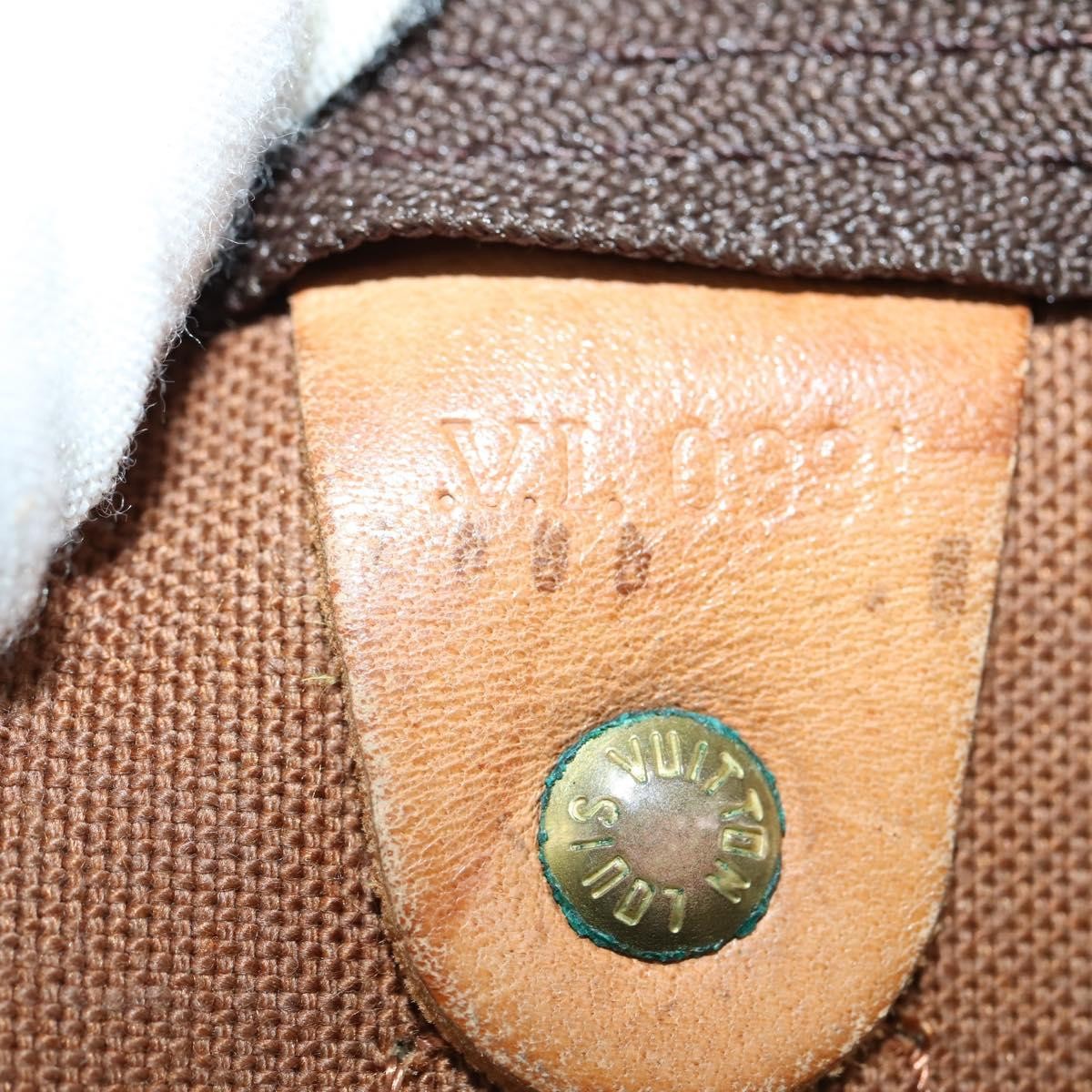 Louis Vuitton Keepall Bandouliere Bag Monogram Canvas Brown Canvas Travel Bag Bag (Pre-Owned)