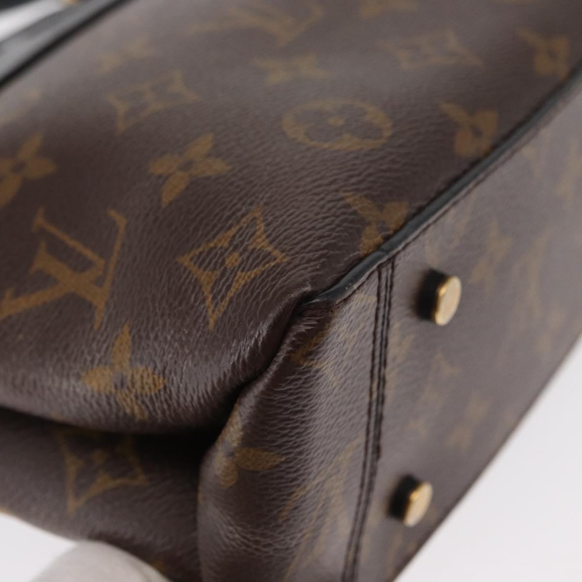Louis Vuitton One Handle Flap Bag Monogram Canvas And Leather Brown Canvas Handbag (Pre-Owned)