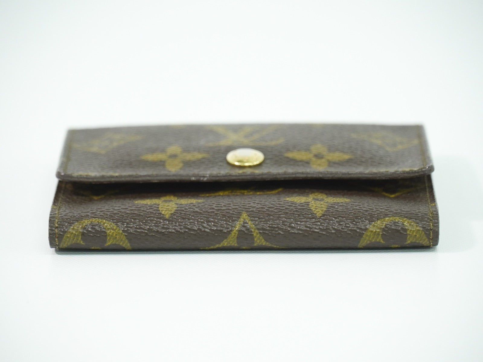 Louis Vuitton Porte Tresor Etui Papiers Wallet Monogram Canvas Brown Canvas Card Holders Accessory (Pre-Owned)