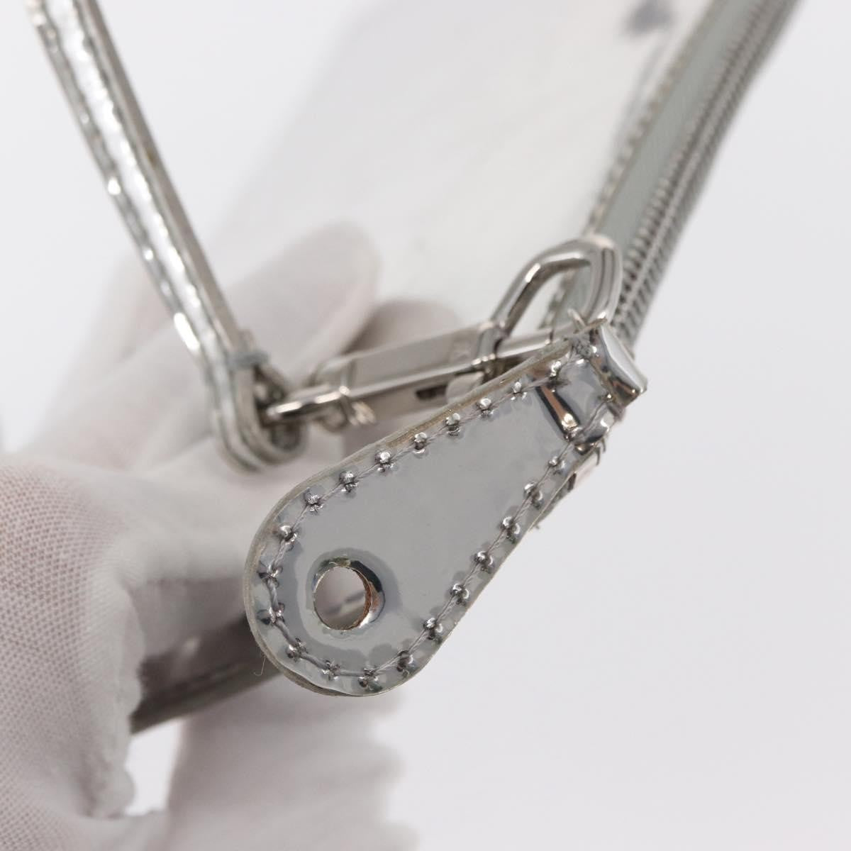 Louis Vuitton Pochette Clutch Monogram Miroir Pvc Silver Patent_Leather Clutche & Pouche Bag (Pre-Owned)