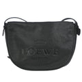 Loewe Heritage Messenger Leather Black Leather Shoulder Bag Bag (Pre-Owned)