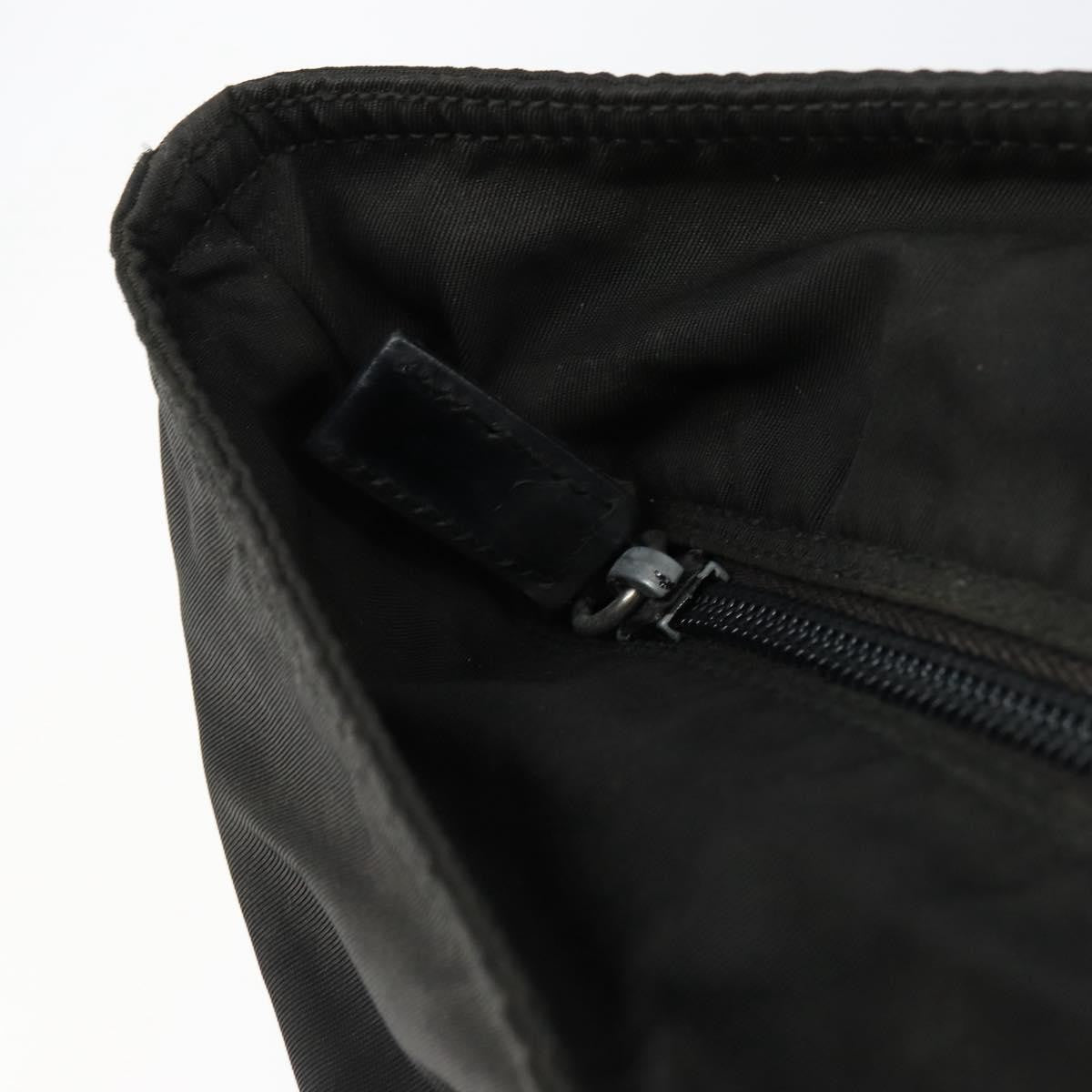Prada Vintage Zip Tote Tessuto Black Nylon Tote Bag Bag (Pre-Owned)