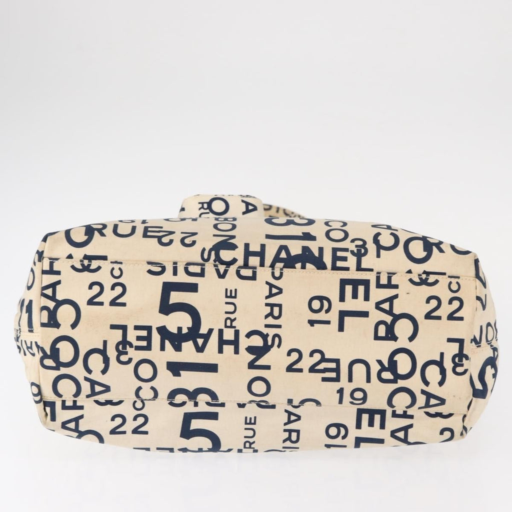 Chanel 31 Rue Cambon Beach Zip Tote Printed Canvas Navy Canvas Tote Bag Bag (Pre-Owned)