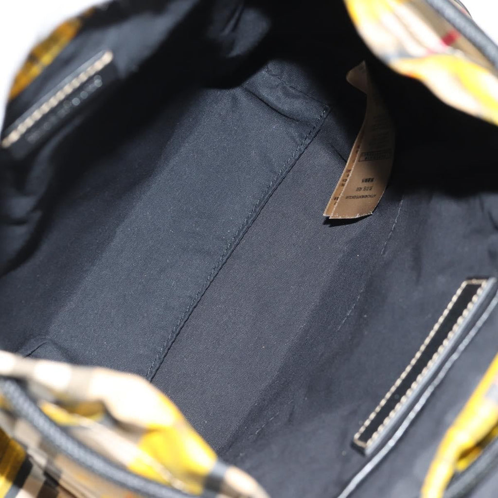 Burberry Graffiti Rucksack Backpack Vintage Check Canvas Beige Canvas Backpack Bag (Pre-Owned)
