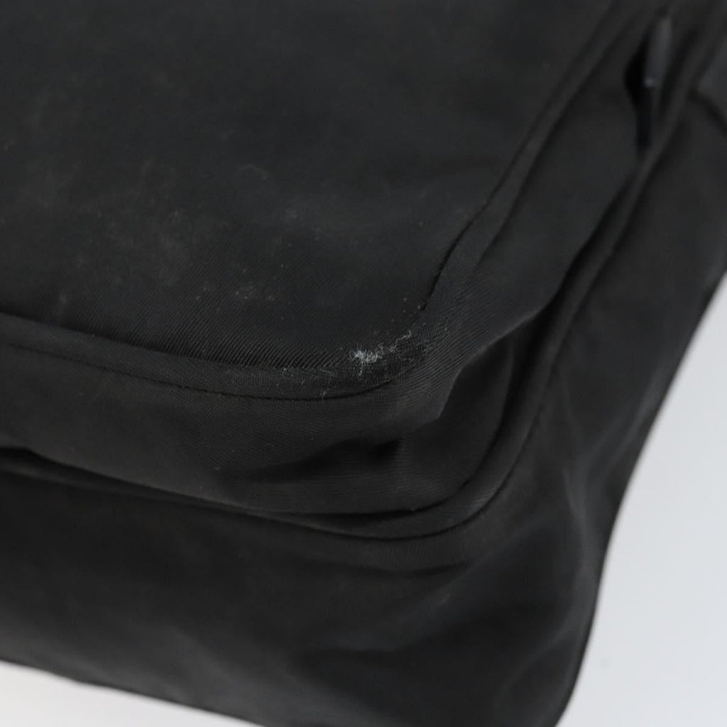 Prada Front Pocket Messenger Bag Tessuto Black Nylon Shoulder Bag Bag (Pre-Owned)