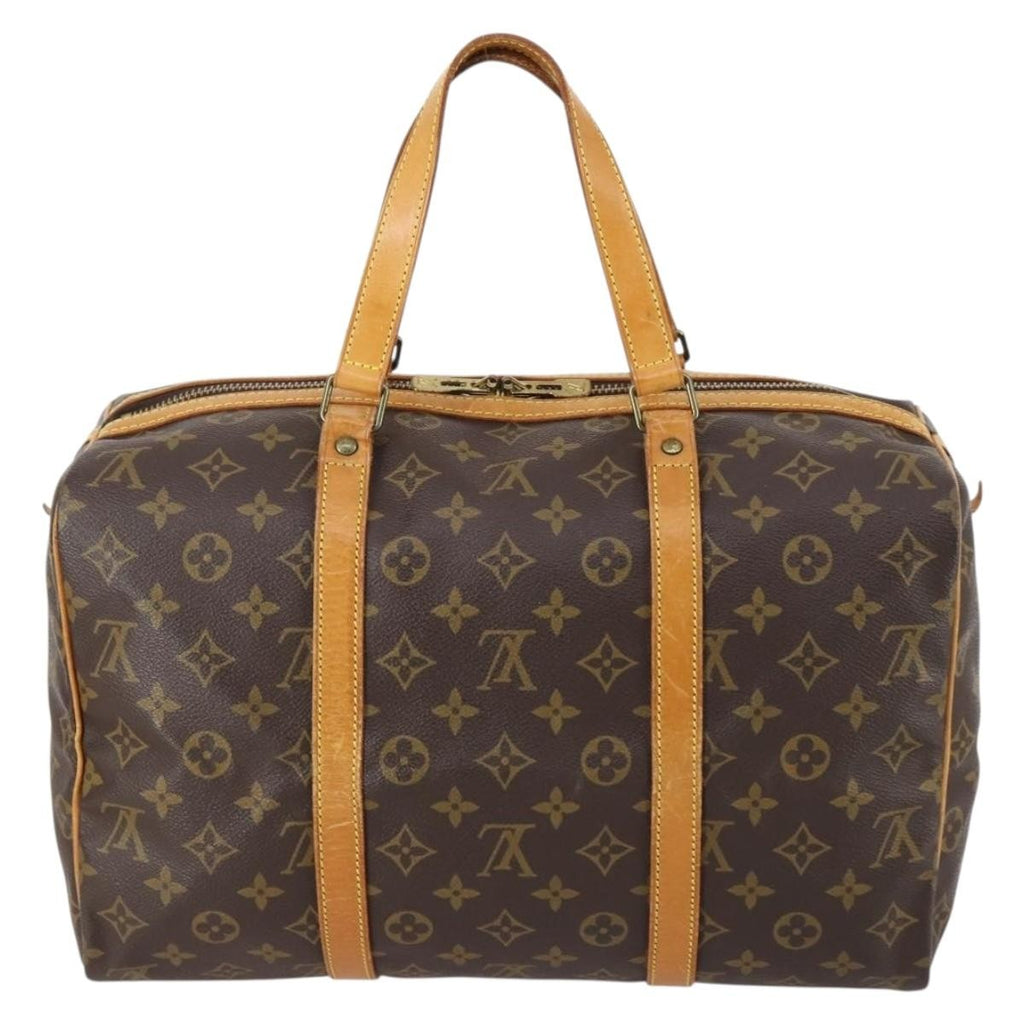 Louis Vuitton Sac Souple Handbag Monogram Canvas Brown Canvas Travel Bag Bag (Pre-Owned)