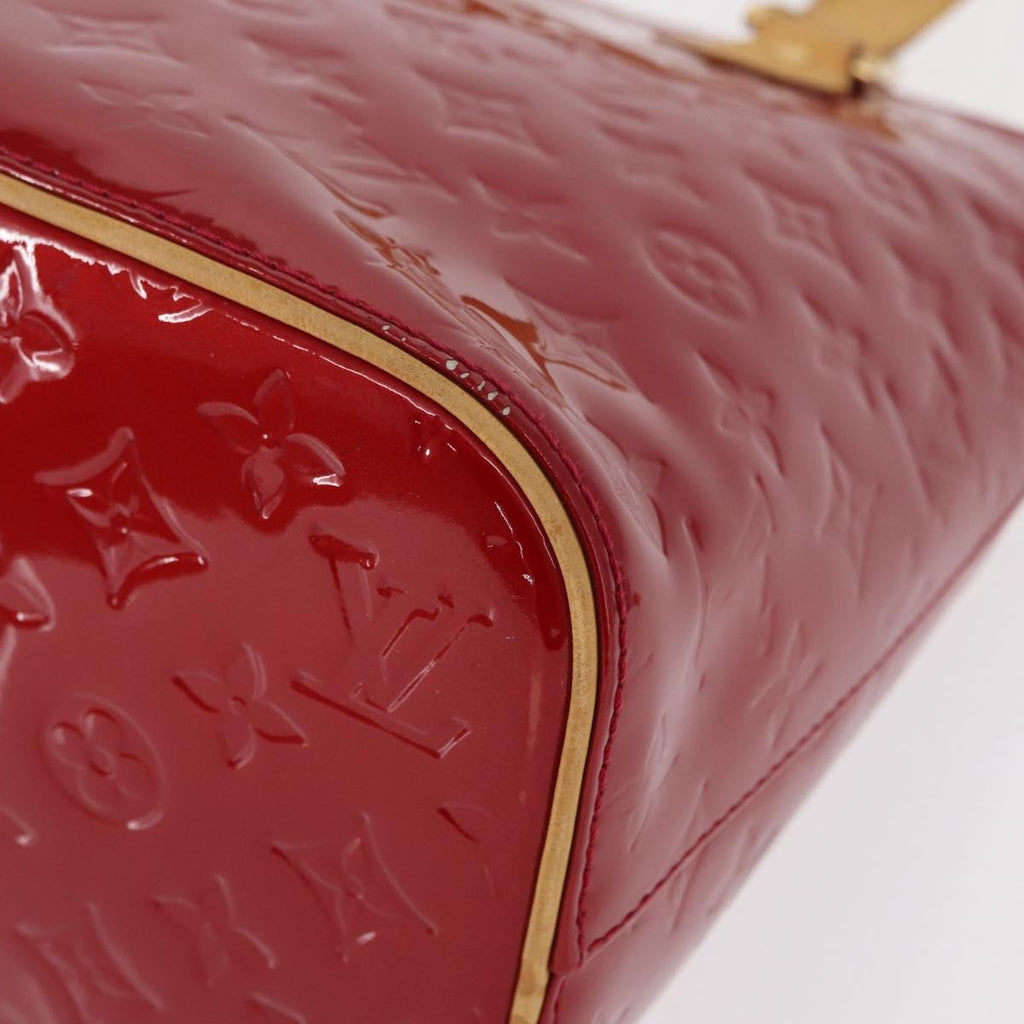 Louis Vuitton Houston Handbag Monogram Vernis Red Patent_Leather Handbag (Pre-Owned)