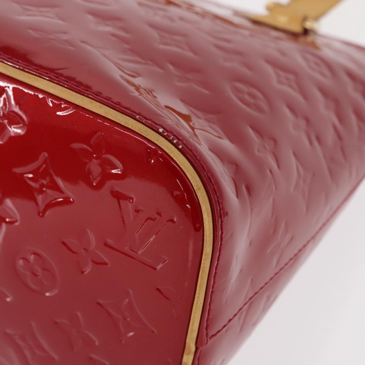 Louis Vuitton Houston Handbag Monogram Vernis Red Patent_Leather Handbag (Pre-Owned)