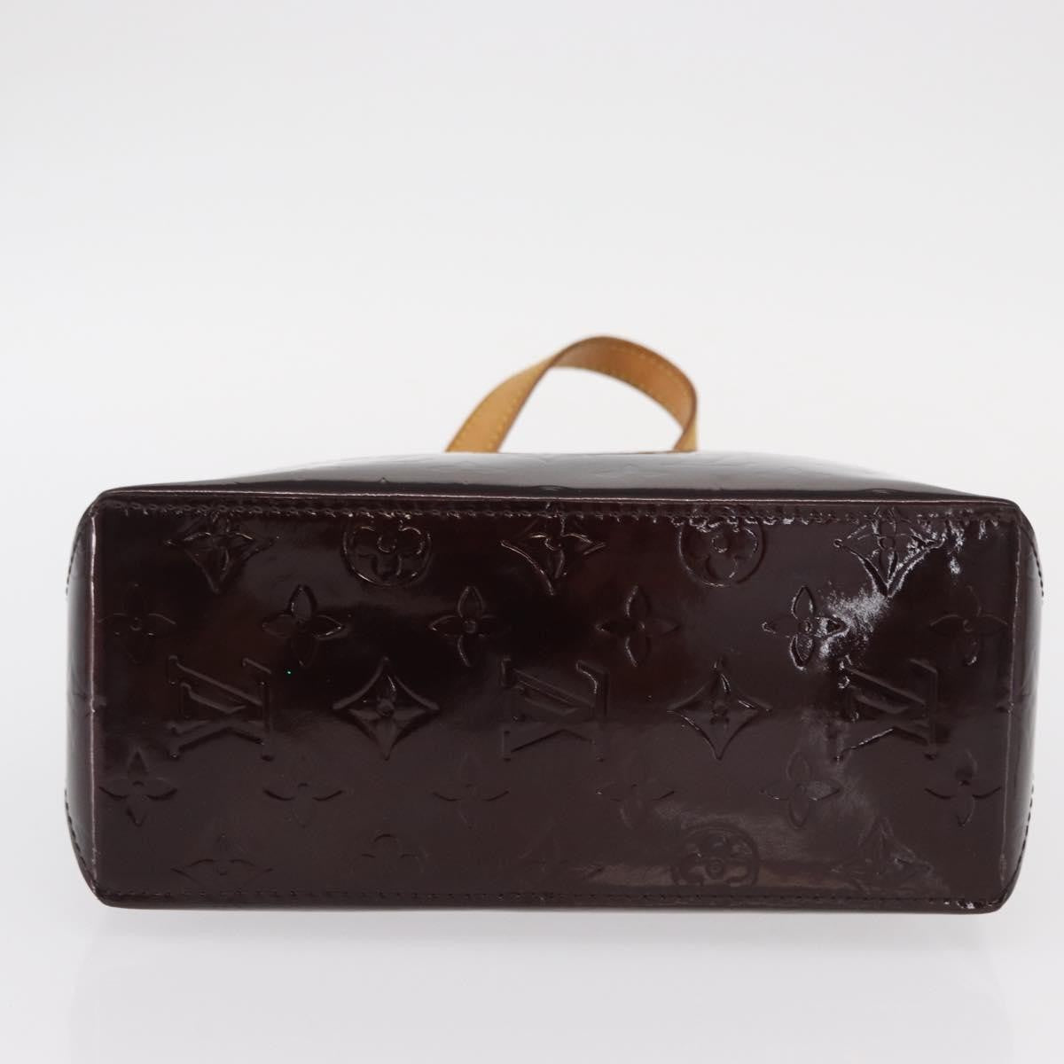 Louis Vuitton Reade Handbag Monogram Vernis Burgundy Patent_Leather Handbag (Pre-Owned)