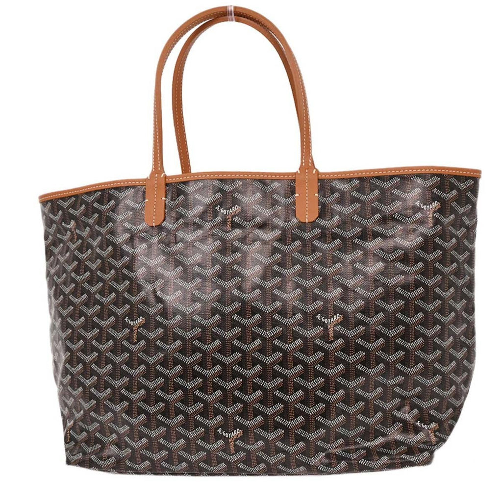 Goyard Saint Louis Tote Coated Canvas Black Canvas Tote Bag Bag (Pre-Owned)