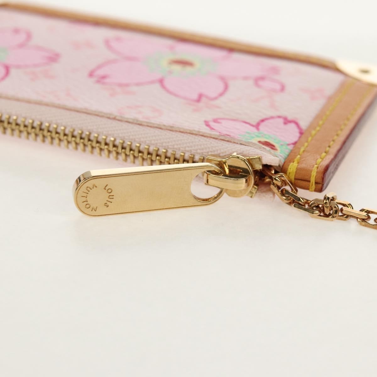 Louis Vuitton Pochette Cles Key Pouch Reverse Monogram Giant Pink Canvas Clutche & Pouche Bag (Pre-Owned)