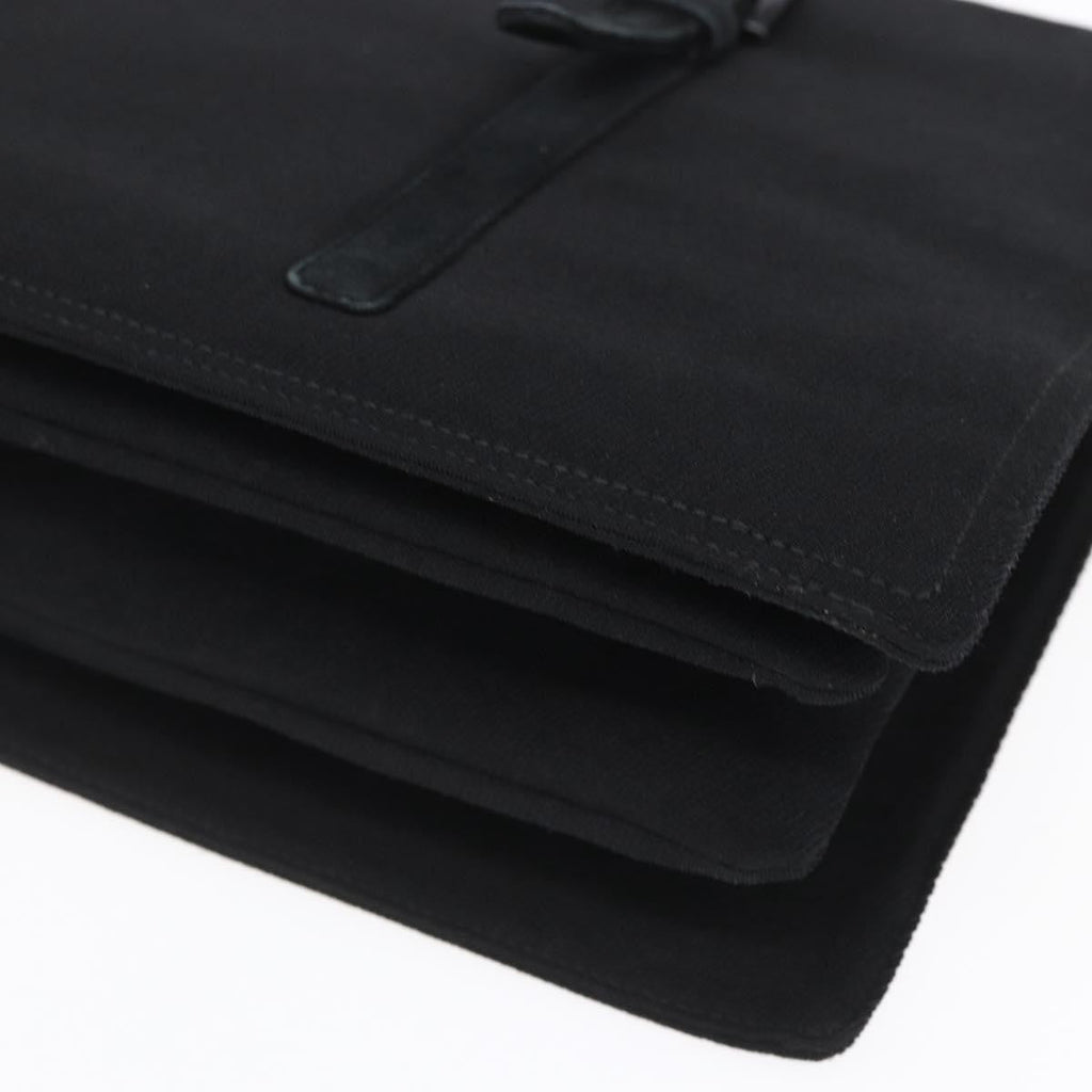 Prada Vintage Handbag Cotton Black Cotton Handbag (Pre-Owned)