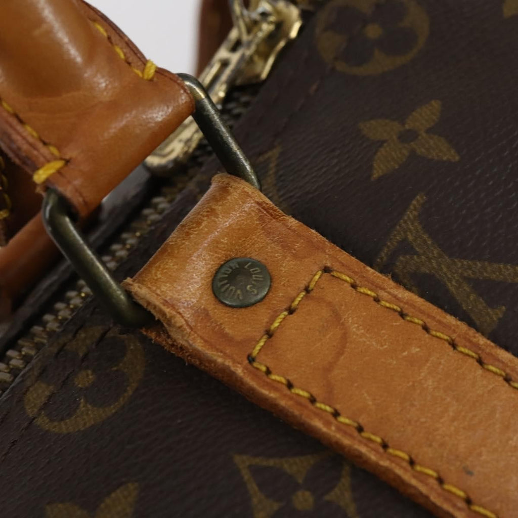 Louis Vuitton Keepall Bandouliere Bag Monogram Canvas Brown Canvas Travel Bag Bag (Pre-Owned)