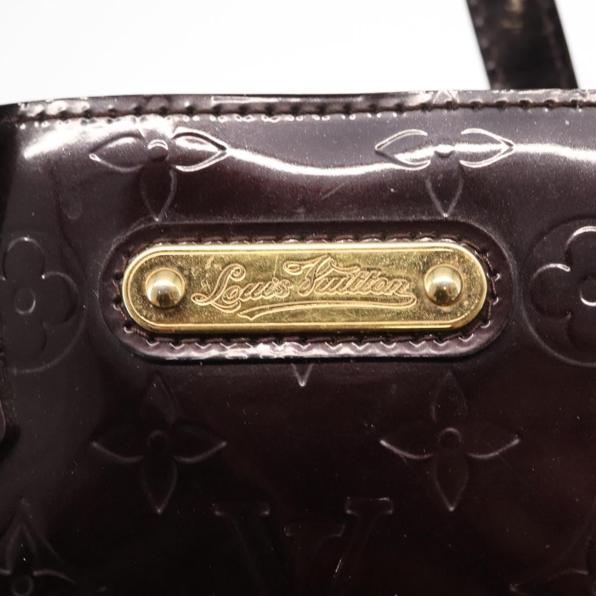 Louis Vuitton Wilshire Handbag Monogram Vernis Burgundy Patent_Leather Handbag (Pre-Owned)