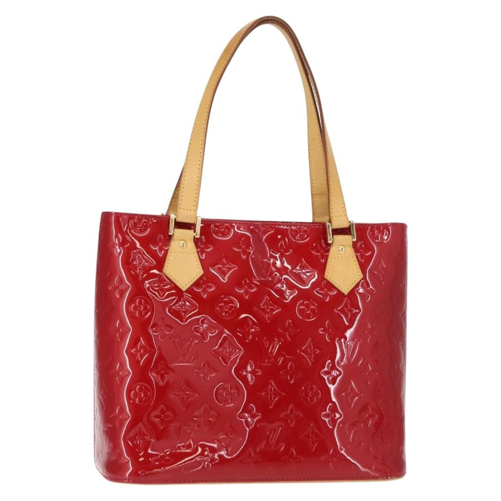 Louis Vuitton Houston Handbag Monogram Vernis Red Patent_Leather Handbag (Pre-Owned)