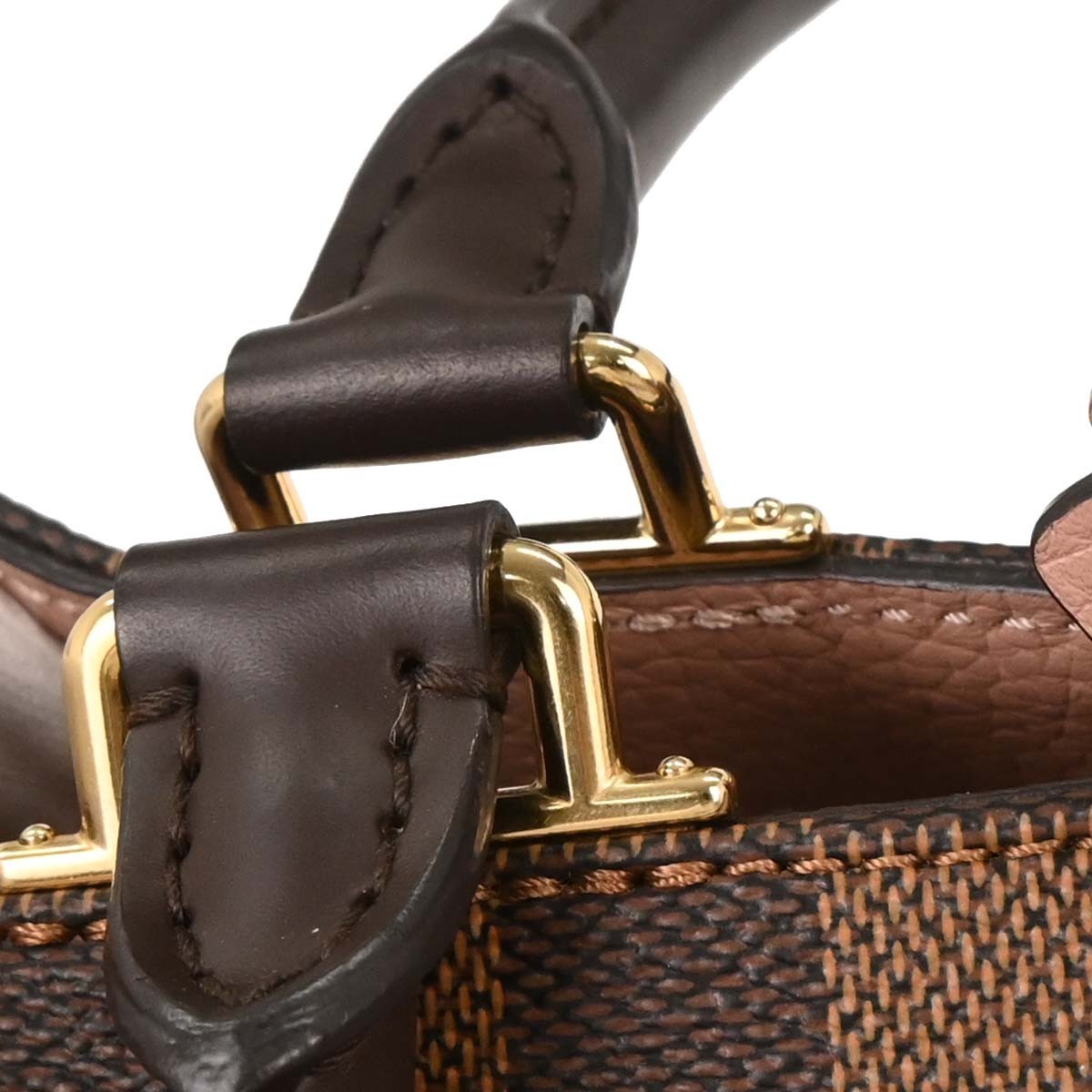 Louis Vuitton Brittany Handbag Damier Brown Canvas Handbag (Pre-Owned)