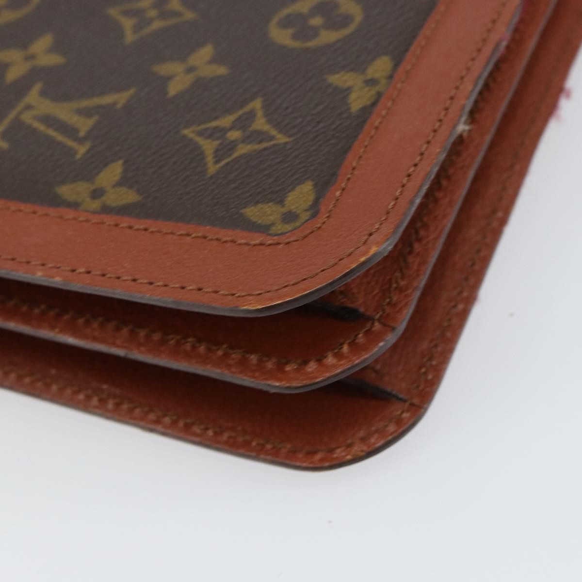 Louis Vuitton Vintage Dauphine Shoulder Bag Monogram Canvas Brown Canvas Shoulder Bag Bag (Pre-Owned)