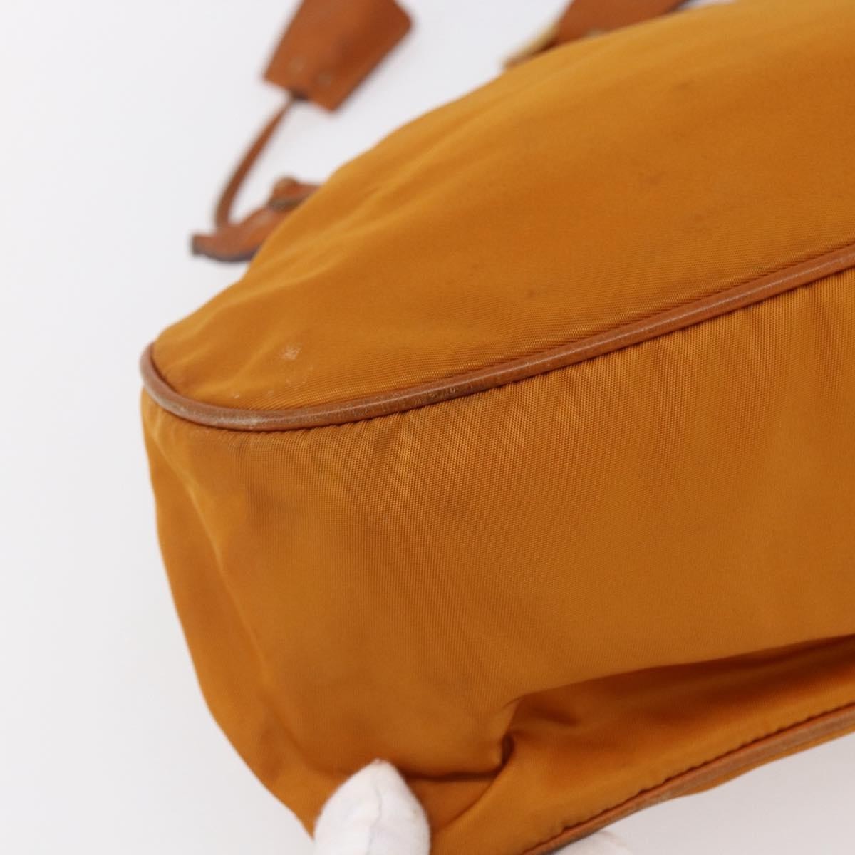 Prada Vintage Shoulder Bag Tessuto Orange Nylon Shoulder Bag Bag (Pre-Owned)