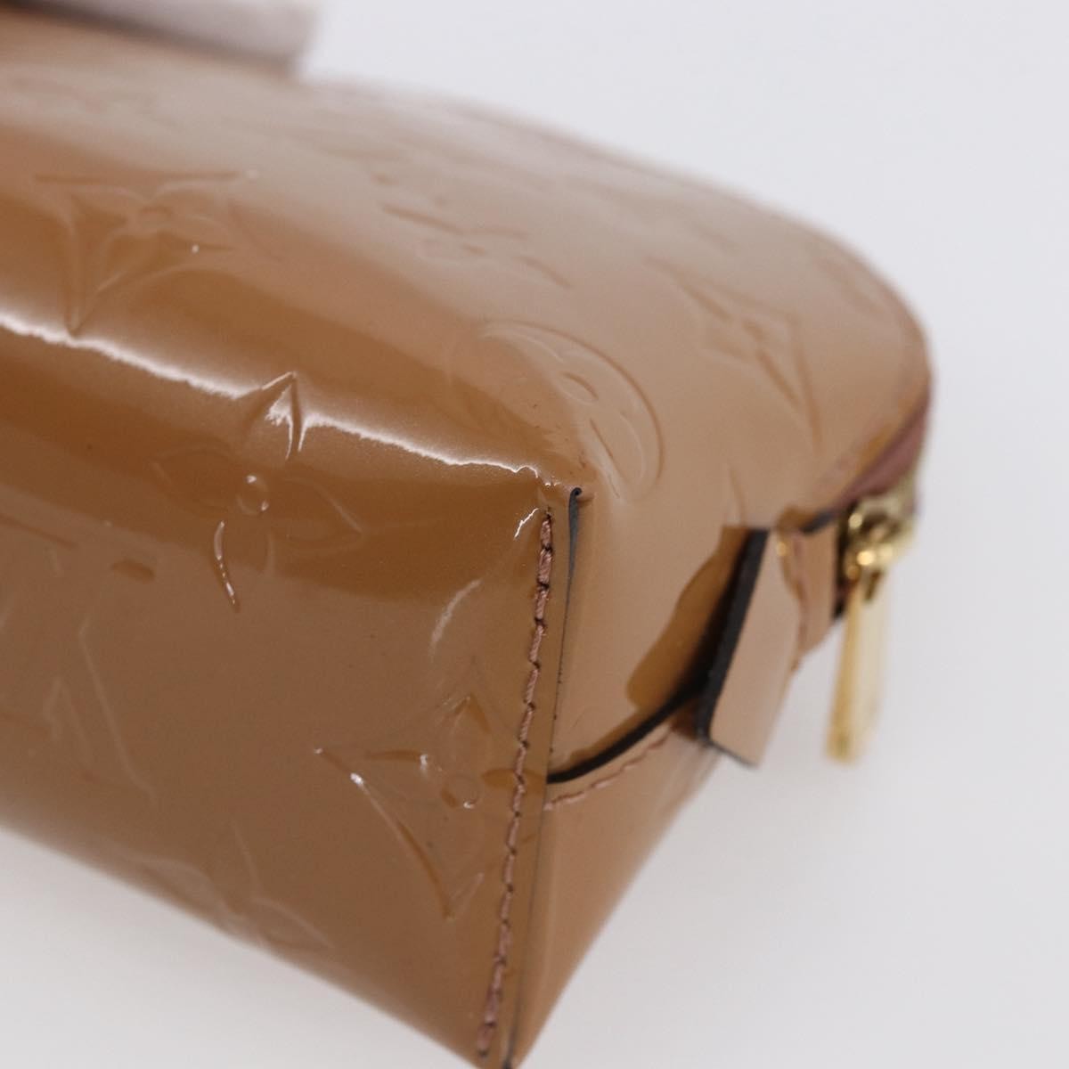Louis Vuitton Cosmetic Pouch Monogram Vernis Brown Patent_Leather Clutche & Pouche Bag (Pre-Owned)
