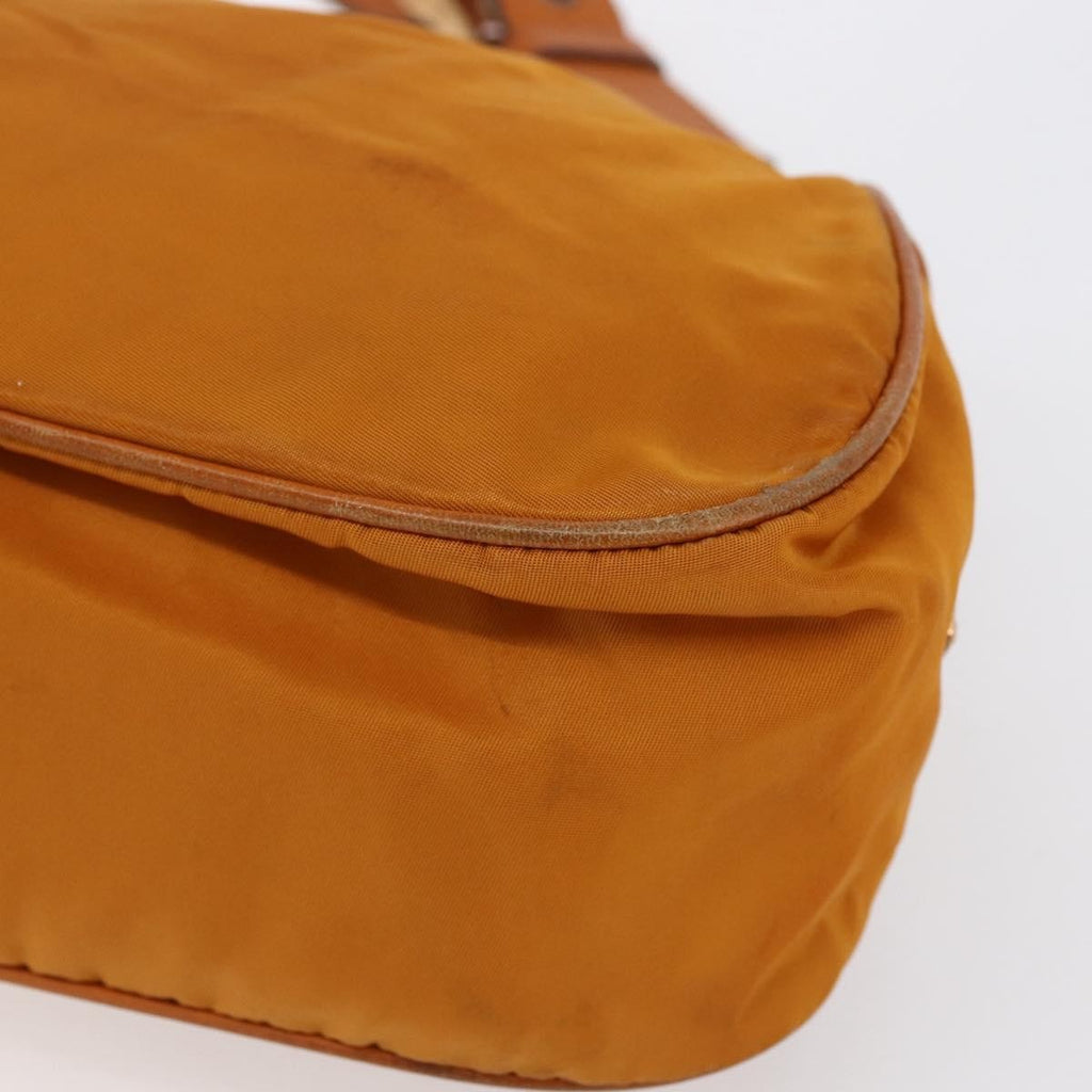 Prada Vintage Shoulder Bag Tessuto Orange Nylon Shoulder Bag Bag (Pre-Owned)