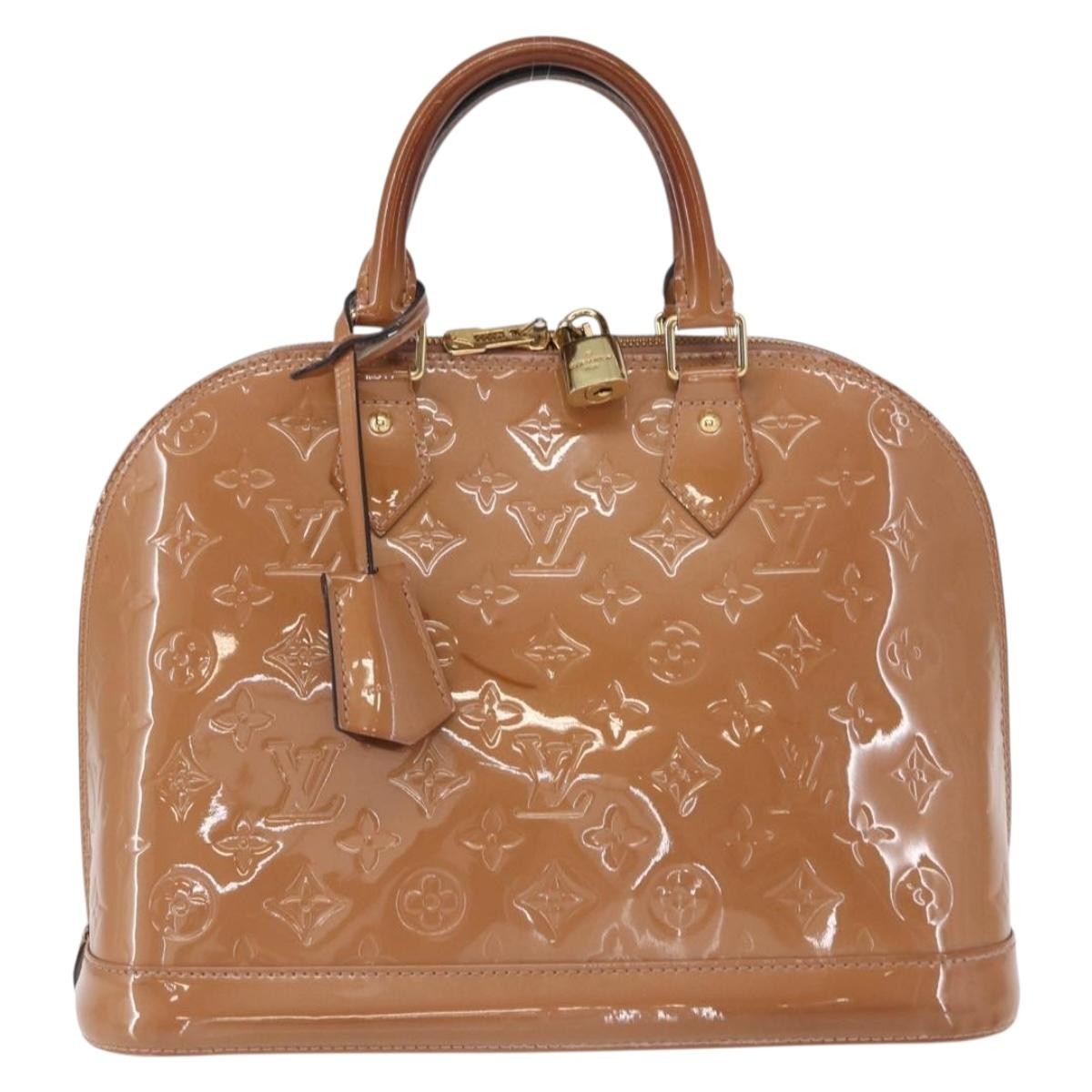 Louis Vuitton Alma Handbag Patent Leather Pink Patent_Leather Handbag (Pre-Owned)