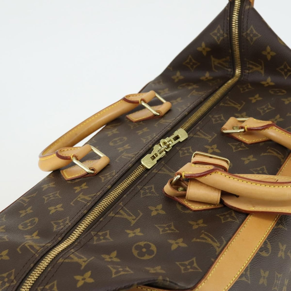 Louis Vuitton Cruiser Handbag Monogram Canvas Brown Canvas Travel Bag Bag (Pre-Owned)