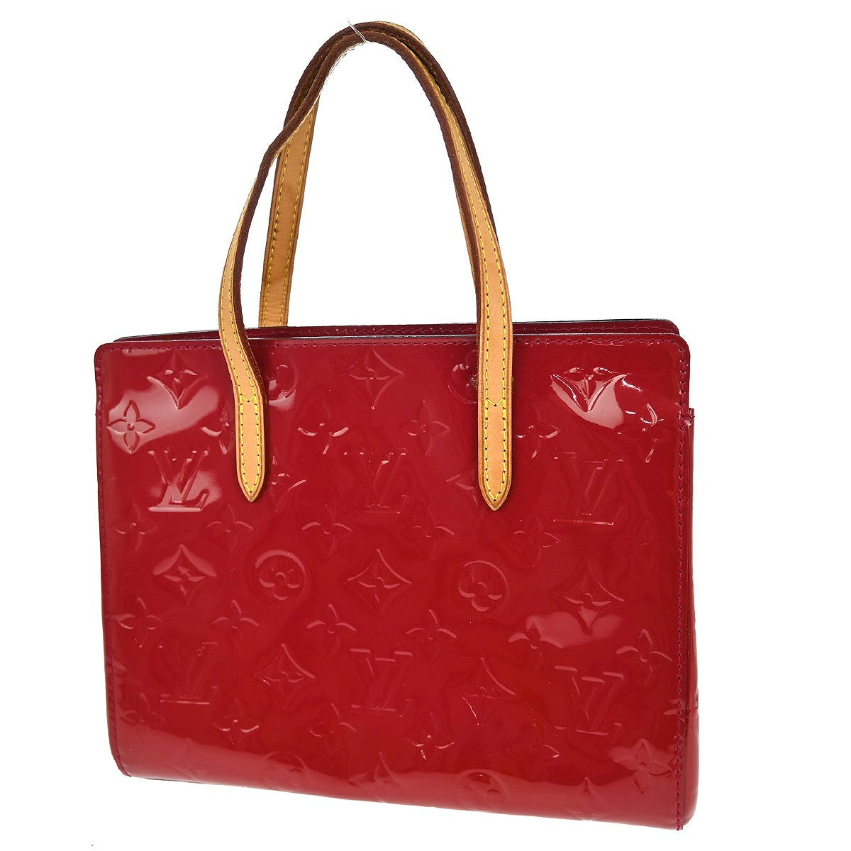 Louis Vuitton Catalina Handbag Monogram Vernis Red Patent_Leather Handbag (Pre-Owned)