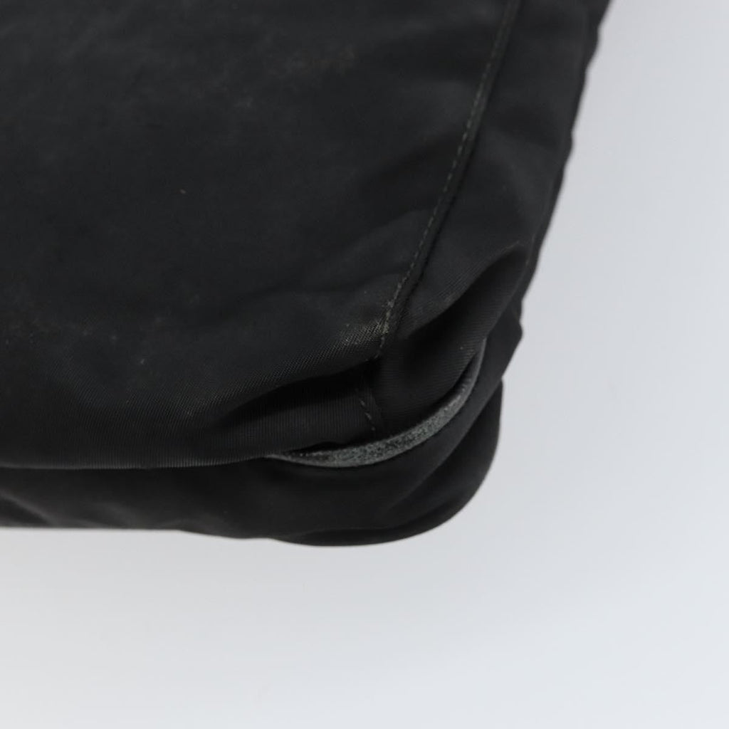 Prada Flat Messenger Bag Tessuto Black Nylon Shoulder Bag Bag (Pre-Owned)