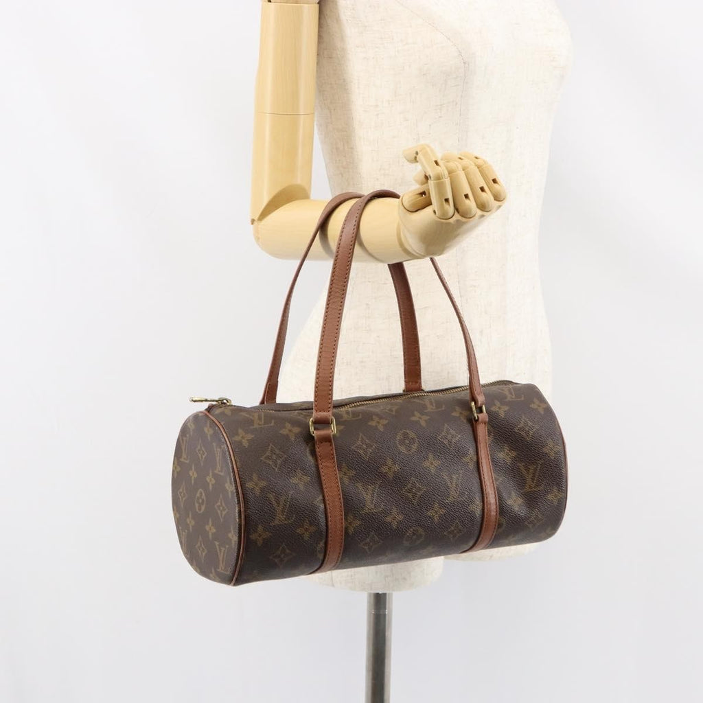 Louis Vuitton Papillon Handbag Monogram Canvas Brown Canvas Handbag (Pre-Owned)