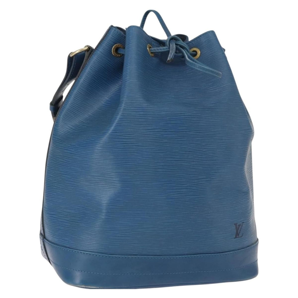 Louis Vuitton Petit Noe Nm Handbag Epi Leather Blue Leather Shoulder Bag Bag (Pre-Owned)