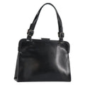 Prada Vintage Handbag Leather Black Leather Handbag (Pre-Owned)