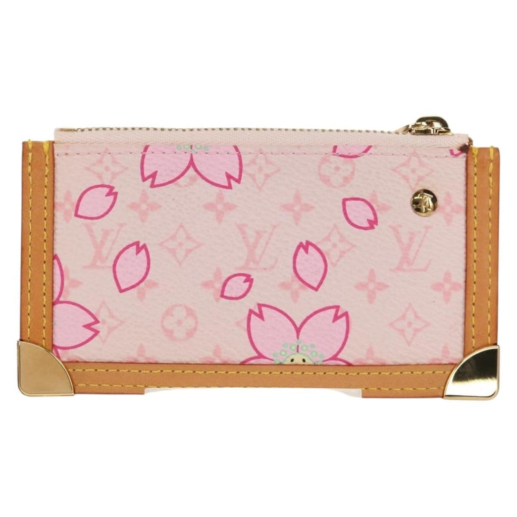 Louis Vuitton Pochette Cles Key Pouch Reverse Monogram Giant Pink Canvas Clutche & Pouche Bag (Pre-Owned)