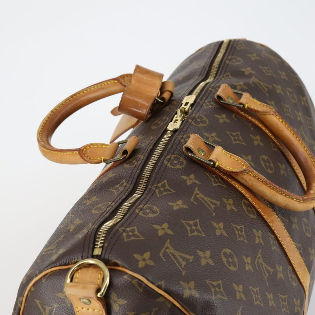 Louis Vuitton Keepall Bandouliere Bag Monogram Canvas Brown Canvas Travel Bag Bag (Pre-Owned)
