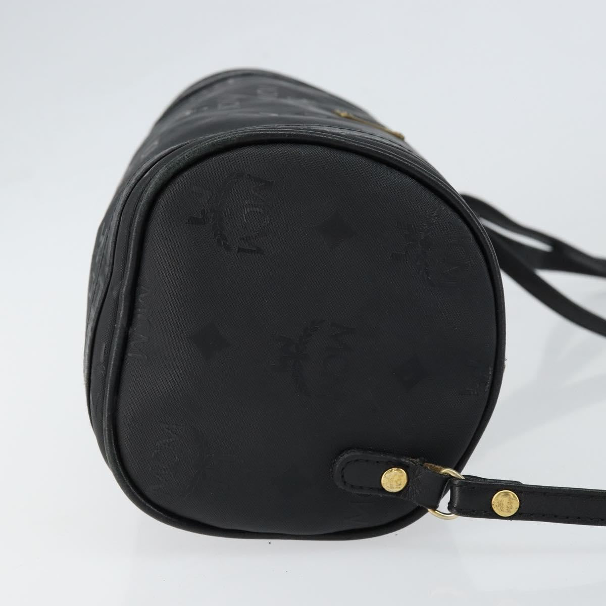 MCM Visetos Shoulder Bag Pvc Black Pvc Bag (Pre-Owned)