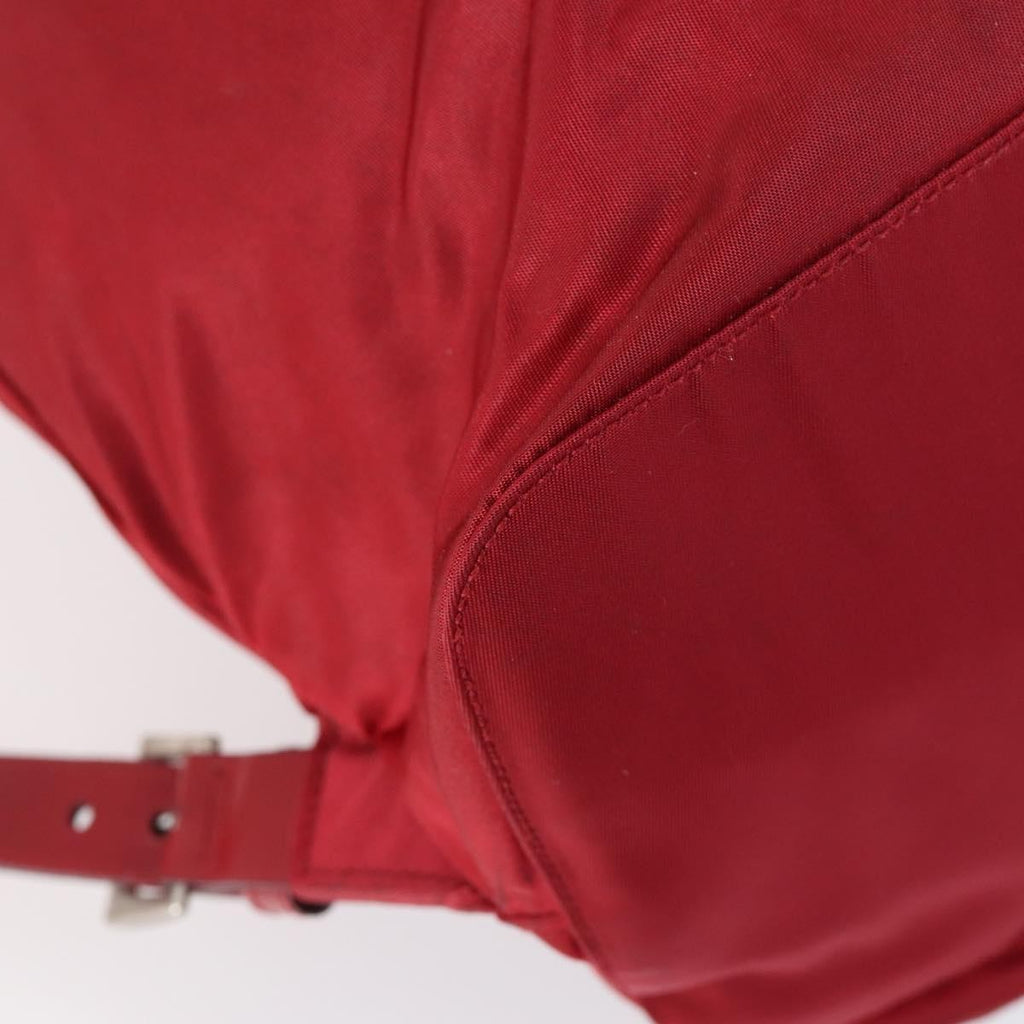 Prada Double Front Pocket Backpack Tessuto Red Nylon Backpack Bag (Pre-Owned)