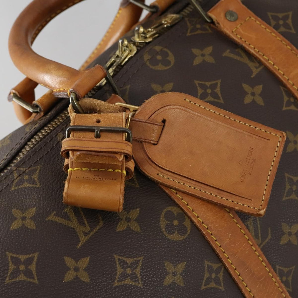 Louis Vuitton Keepall Bandouliere Bag Monogram Canvas Brown Canvas Travel Bag Bag (Pre-Owned)