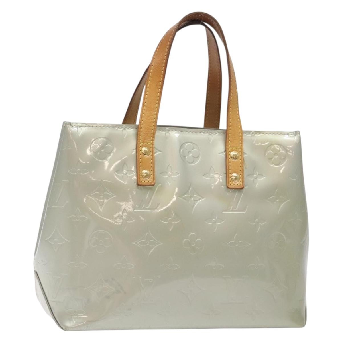 Louis Vuitton Reade Handbag Monogram Vernis Gray Patent_Leather Handbag (Pre-Owned)