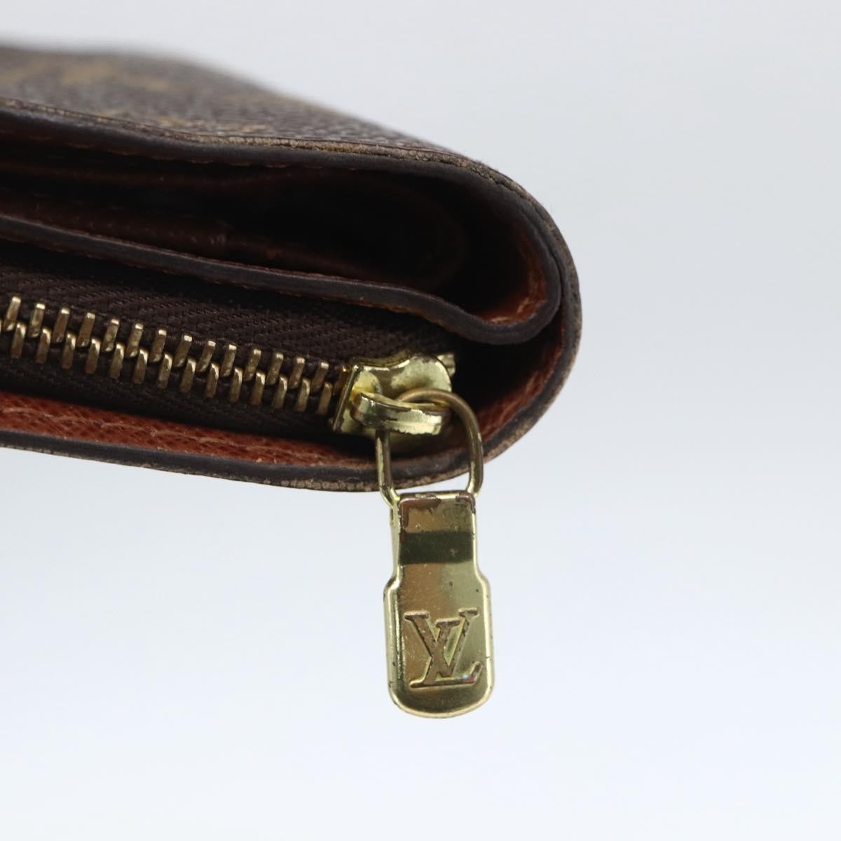 Louis Vuitton Compact Zippe Wallet Monogram Canvas Brown Canvas Wallets Accessory (Pre-Owned)