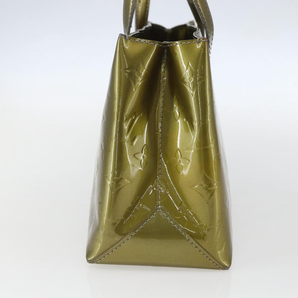 Louis Vuitton Wilshire Handbag Monogram Vernis Green Patent_Leather Handbag (Pre-Owned)