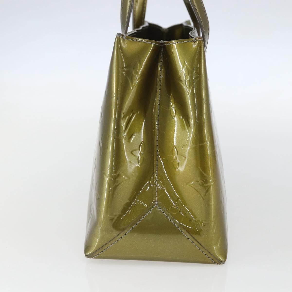 Louis Vuitton Wilshire Handbag Monogram Vernis Green Patent_Leather Handbag (Pre-Owned)