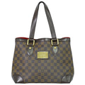 Louis Vuitton Hampstead Handbag Damier Brown Canvas Handbag (Pre-Owned)
