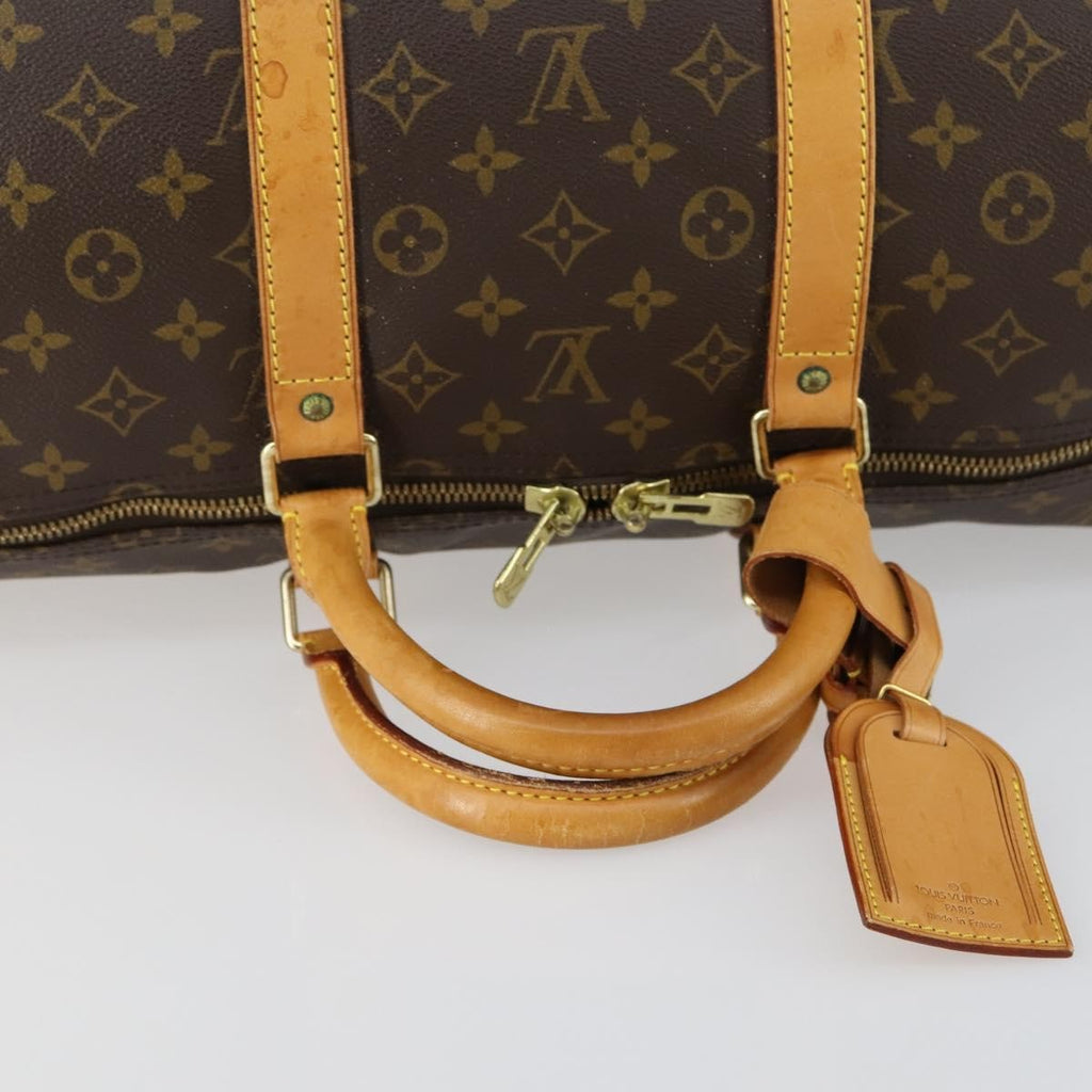 Louis Vuitton Keepall Bag Monogram Canvas Brown Canvas Travel Bag Bag (Pre-Owned)