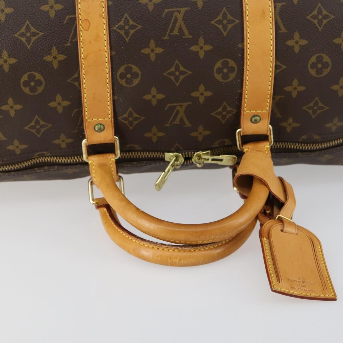 Louis Vuitton Keepall Bag Monogram Canvas Brown Canvas Travel Bag Bag (Pre-Owned)
