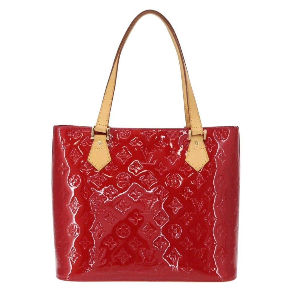 Louis Vuitton Houston Handbag Monogram Vernis Red Patent_Leather Handbag (Pre-Owned)